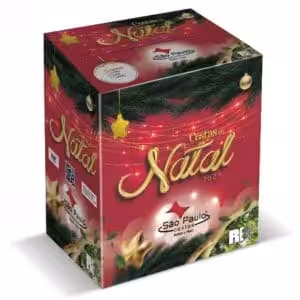 Caixa de Natal com tema festivo