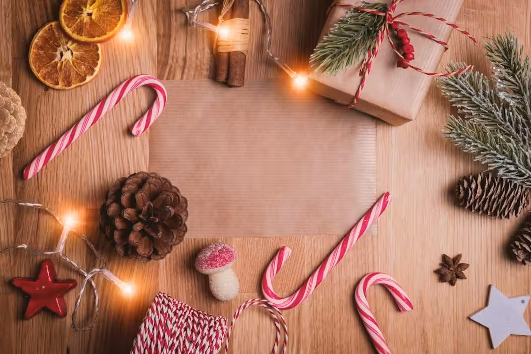 Doces de natal e presente
