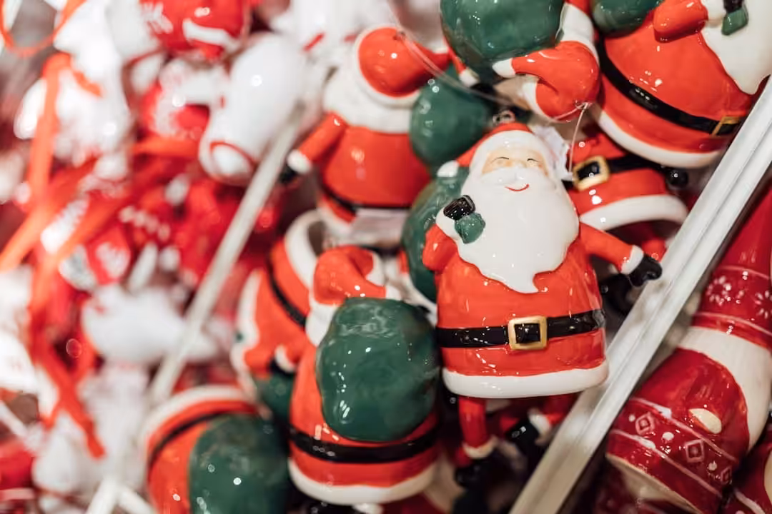 Papai Noel enfeites de Natal